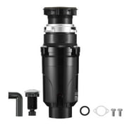 KFFKFF Garbage Disposal, 1/2HP 3450RPM Constant Food Scraps Processor, Simple Link Food Residue Grinding Mechanism with Electrical Cable & Spatter Shield for Kitchen Basins