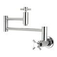thumbnail image 1 of Modern Wall Mount Pot Filler Kitchen Faucet - Polished Chrome, 1 of 1