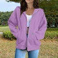 thumbnail image 2 of QASIEATN Fall Zip Up Hoodies for Women Fashion Custom Hoodie Custom Hoodies for Men and Women Design Your Own Customized Your Text Photo Hoodies, 2 of 8