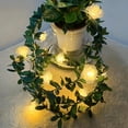thumbnail image 4 of LED Light String Simulation Green Leaf Vine, 4 of 8