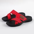 thumbnail image 5 of Dakaela Summer Sandals for Women 2026 with Arch Support Orthopedic Slip on Slides Ladies Comfortable Summer Beach Casual Slippers Red Size 9, 5 of 8