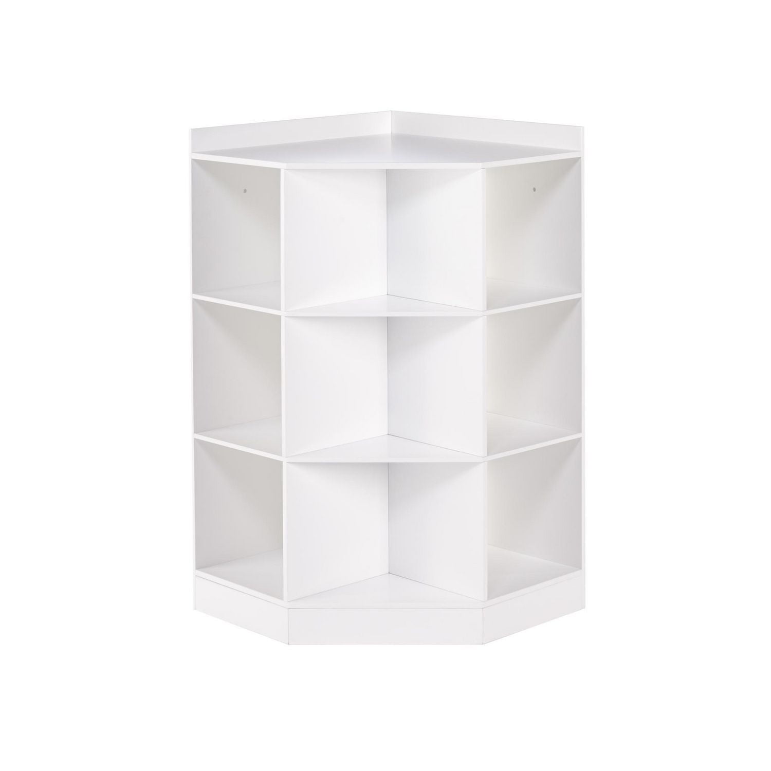 RiverRidge® Home 6-Cubby, 3-Shelf Corner Cabinet in White for Kids
