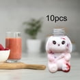 thumbnail image 3 of Shangren 10 Pcs Bouteilles de Jus en Forme d'Animal Mignonnes pour Réfrigérateur Jus Extraction Milkshake 500 ml, 3 of 7