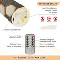 thumbnail image 5 of Football Liked Hexagonal Tile Flickering Flameless Candles with Remote Timer Battery Operated LED Tealight Set of 2 S, 5 of 8
