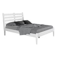thumbnail image 5 of Camaflexi Mid Century Slat Bed Solid Wood Bed Frame with Headboard, Full, White, 5 of 11