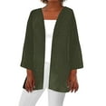 thumbnail image 2 of Women'S Cardigans,Lightweight Front Open Cardigan For Women Summer Clearance,Open Front Breathable Cardigans,Womens Summer Fall Solid Color Cardigan Long Sleeve Loose Cover Up Casual Blouse Tops, 2 of 5