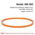 thumbnail image 2 of Uxcell 4 paquetes de correas de máquina de coser naranjas MB-360 correa en V de motor 14.2" de circunferencia exterior, 2 of 6