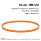 thumbnail image 2 of Uxcell 4 paquetes de correas de máquina de coser naranjas MB-360 correa en V de motor 14.2" de circunferencia exterior, 2 of 6