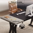 thumbnail image 4 of Bestier 70" Executive Desk, Large Computer Desk for Home Office with 1.18" Thick Wood Top, Modern Writing and Study Table for Professional Working, Sturdy Executive Office Desk for Home Office, Grey, 4 of 14