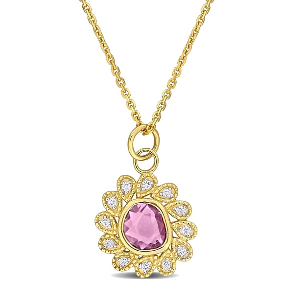 Everly Women's Sapphire 14k Yellow Gold Necklace