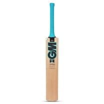 GM Neon Contender Kashmir Willow Cricket Bat Light Weight , For Leather Ball , For Men's | Blue , With Full Cover