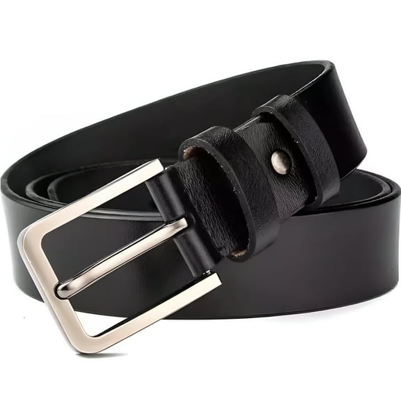 TELOLY 1.47in Wide Extra Long Men's Oblong Perforated Belts Leather Belt for Men Free Cut-to-Fit Up to 60 inches