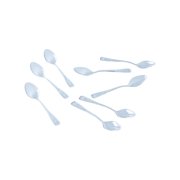 Oasis Creations Scallop Stem Cup - Parfait Serving Bowl - 24 Count - Clear Hard Plastic - Appetizer Cup - Disposable or Reusable - 2 ounce - Ideal for Desserts, Appetizers, Puddings