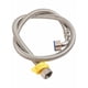 thumbnail image 4 of Stainless Steel Braided Hose Contectors Elbow Hose Toilet Faucet Pipes Plumbing Bathrooms Kitchen Water Heater Inlet Pipe, 4 of 11