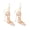 White, variant on High Heel Earrings, High Heel Shoe Dangle Earrings for Women, Bohemian Stiletto High Heel Earrings for Ladies, Cute Lace Flower High-Heeled Shoe Statement Earrings Summer Boho Jewelry