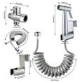 thumbnail image 3 of Produits de Salle de Bain Kit de Pulvérisateur Bidet Portatif avec Pression d'Eau Réglable et Boyau Rétractable pour l'Hygiène Personnelle et le Nettoyage Comprend Support et Pulvérisateur Flexible, 3 of 8