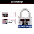 thumbnail image 5 of Master Lock 3008D Keyed Padlock 1-9/16 in W x 1-1/2 in H Body 3/4 in H Shackle Steel, 5 of 7