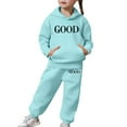 thumbnail image 6 of WOYY Big Girls Sweat Suit -Lined Hoodie Pants Casual Active Outfits, Sizes 10-11, 6 of 6
