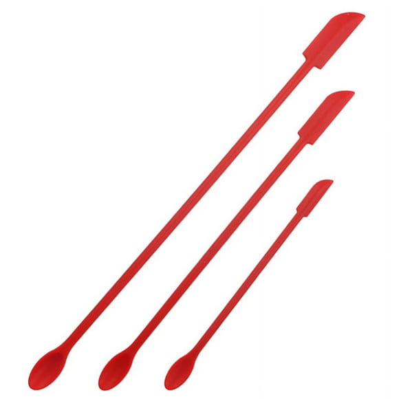 Beauty Spatula,Makeup Spatula Mini Spatula for Cosmetics and Kitchen Jar, Last Drop Small Silicone Spatula