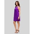 thumbnail image 2 of 24seven Comfort Apparel Womens Round Neck Sleeveless A-Line Mini Shift Dress, 2 of 4