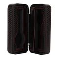 thumbnail image 2 of Estuche para reloj de cuero y fibra de carbono, organizador portátil de 2 ranuras para relojes de fibra de carbono, caja para relojes con un valor excepcional, 2 of 9