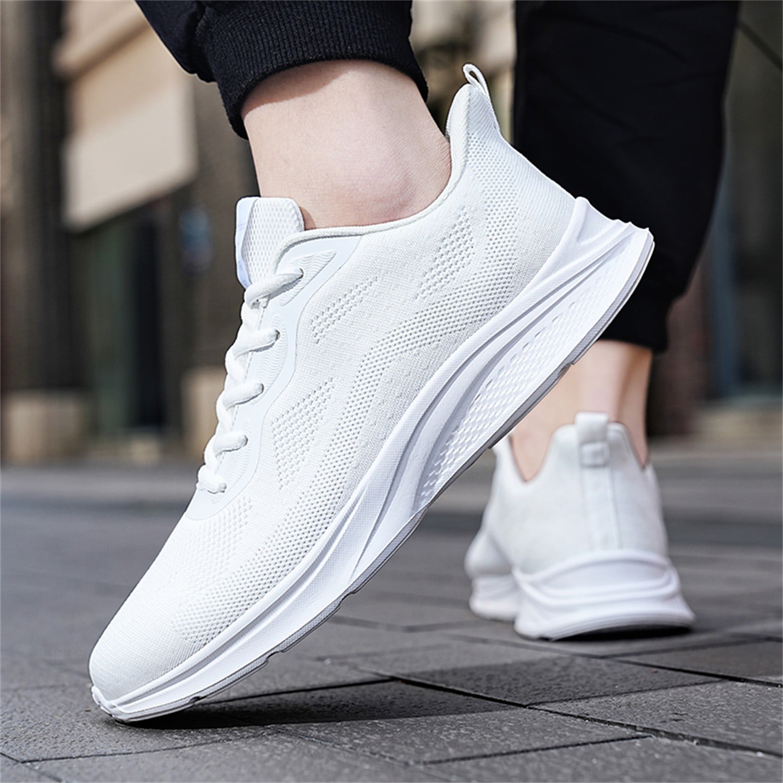 2024 Mens Casual Sneakers New Fashion Lace-up White Shoes Student Comfort  Sports Plus Size Vulcanized Shoes Zapatillas De Hombre - AliExpress