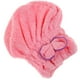 thumbnail image 5 of Gorro de secado de microfibra para el cabello con lazo para la cabeza, regalo para mujer, color rosa, 5 of 6