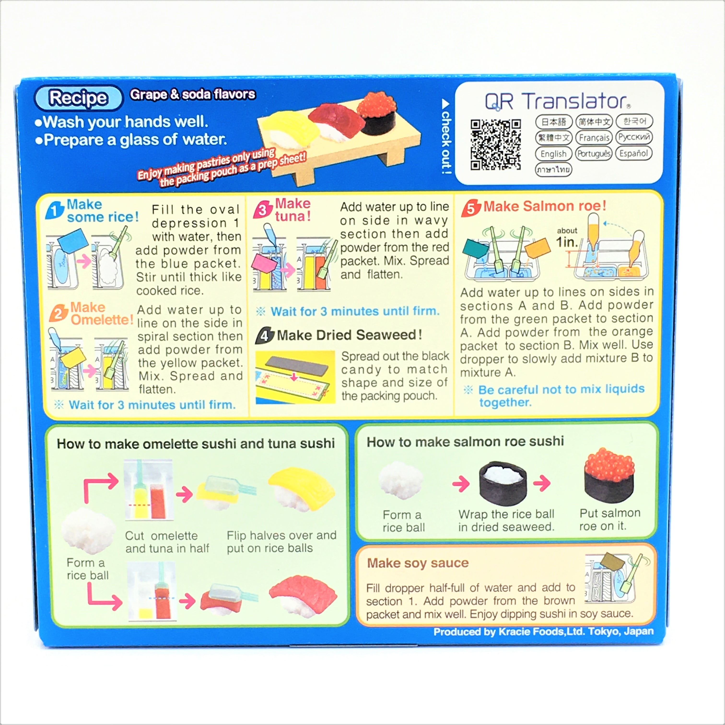 Kracie Popin Cookin DIY Candy Making Kit with English Instructions,  Assorted Variety Set, Multiple Packs Tanoshii