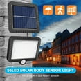 thumbnail image 4 of EastVita 56 LED Solar Wall Light Outdoor Lighting Garage Security Lamp Pir Motion Sensor Garden Decoration Spotlight, 4 of 8