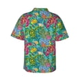 thumbnail image 3 of Daiia Turtles Hawaiian Shirt for Men Gentle Cotton Regular Short Sleeve Casual-XX-Large, 3 of 9