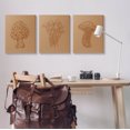 thumbnail image 2 of Stupell Industries Natural Cottage Mushroom Botanicals Graphic Art Gallery Wrapped Canvas Print Wall Art, Set of 3, Design by Ziwei Li, 2 of 3