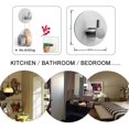 thumbnail image 5 of 4 piezas de ganchos para toallas autoadhesivos, ganchos redondos, ganchos de pared, ganchos para toallas de baño y cocina de acero inoxidable, no requiere perforación, 5 of 5
