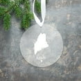 thumbnail image 4 of Koyal Wholesale US State Round Clear Acrylic Christmas Ornament, Maine Home, Long Distance Christmas Ornament Ideas, 4 of 5