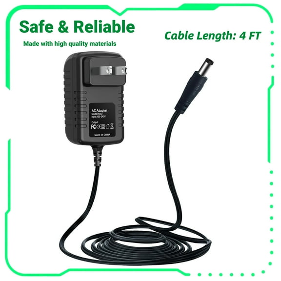 FITE ON AC Adapter Charger Replacement for Midland GXT1000VP4 5 Watts Walkie Talki Power Supply Cord