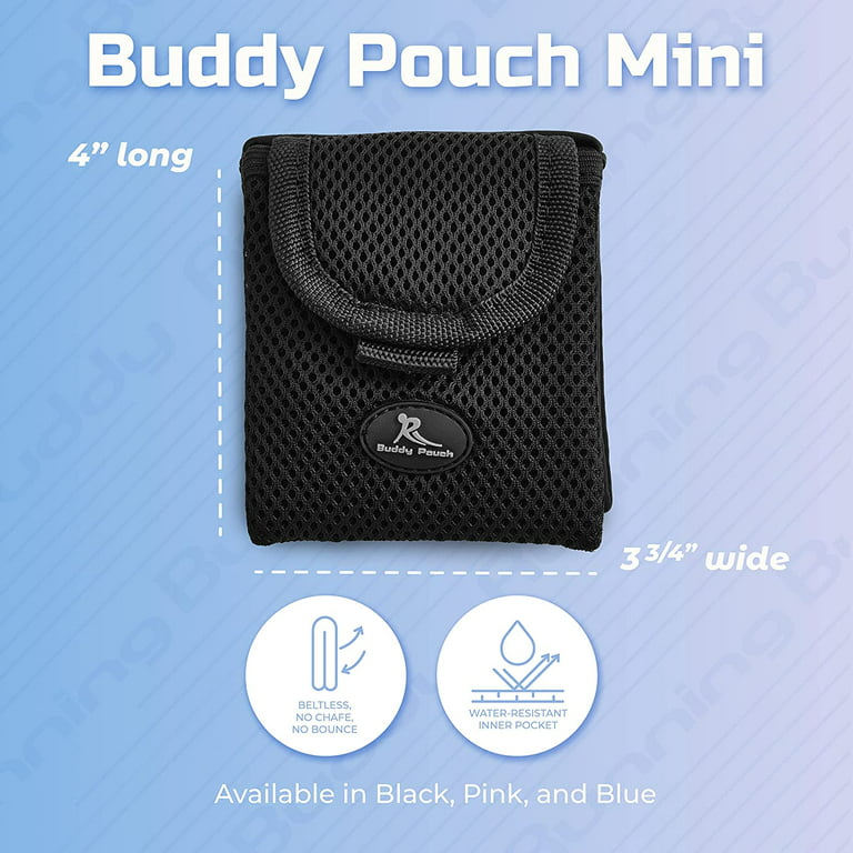 Running Buddy Mini Magnetic Running Pouch Black