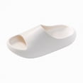 thumbnail image 6 of NIEWTR Kids Summer Slides for Girls Boys - Toddler Cute Slippers Quick Drying Shower Shoes Non-Slip Pool Sandals Shower Open Toe Beach Flip Flops(A-White,3), 6 of 6