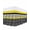 Yellow, variant on Blue Brown Morocco Wrap Around Bed Skirts for Queen Bed 18" Drop,Bed Skirt with Adjustable Elastic Belt Dust Ruffle Bed Valance for Bedroom Hotel Geometric Stripes Aqua Stitching Bed Frame Cover