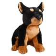 thumbnail image 1 of Perro relleno animal muñeca perro juguete suave acurrucarse realista cachorro peluche juguete aniversario boda día de la madre , Caballero, 1 of 8