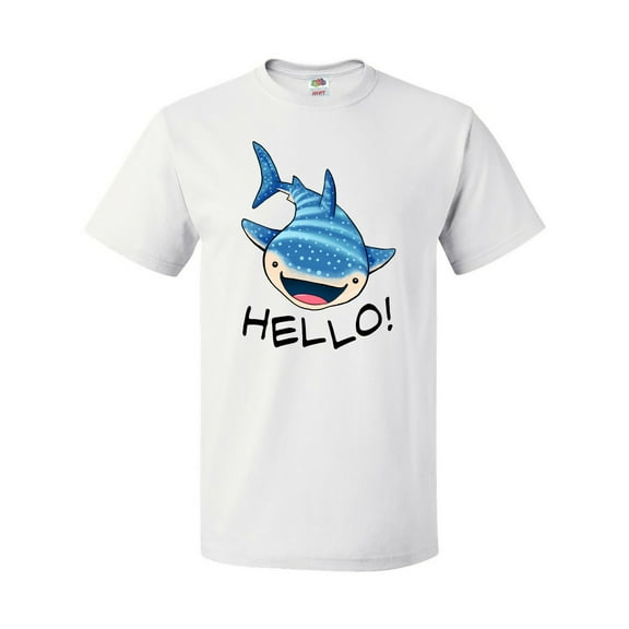 Inktastic Cute Whale Shark Says Hello T-Shirt
