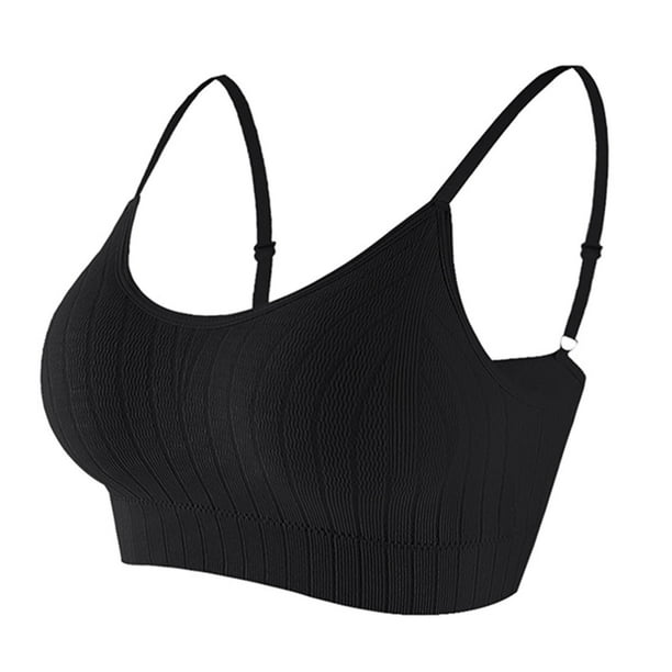 Pisexur Ribbed Sports Bras Bralettes for Women, Women's Ruched