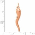 thumbnail image 2 of 14K Rose Gold Italian Horn Charm Made In Indonesia -Jewelry By Sweet Pea, 2 of 5