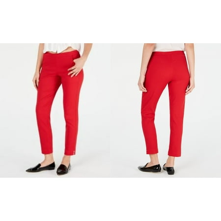 Hue Diamond-Texture Loafer Skimmer Leggings,Choose Sz/Color: L/Red