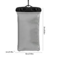 thumbnail image 3 of Hvmvliv Swimming Phone Pouch Water-Proof Phone Pouch Touchable Diving Rafting Swimming Universal Cell Phone Dry Bags For Beach Pool Swimming Black, 3 of 9