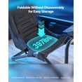 thumbnail image 3 of VEVOR Racing Wheel Stand, Heavy-Duty Integrated Simulator Cockpit Steering Stand, Fit Logitech G25,G27,G29,G920,G923, Thrustmaster T300RS,TX F458,T500RS,T3PA-PRO (F1/GT) and CSR Pedals, Black, 3 of 9