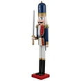thumbnail image 3 of Northlight 48.25" Blue and White Christmas Nutcracker Soldier with Sword, 3 of 5