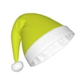 thumbnail image 2 of Fuzoiu Yellow Print Santa Hat Christmas Hat for Adults,Santa Hats with Pompom, Unisex Xmas Holiday Hat for Christmas New Year Festive Party Supplies, 2 of 6