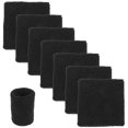 thumbnail image 3 of Miangastore Gym Wrist Sweat Bands Wipe Off Sweat 6 Pairs 8x8cm, 3 of 9