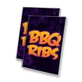 thumbnail image 1 of BBQ Ribs (24" X 36") 4mm Corrugated Plastic Panel, Graphics Applied To 1 Side (Pk of 2), 1 of 4