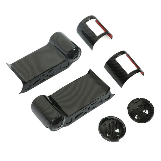 Embellecedor de salida de ventilación lateral del automóvil estilo de fibra de carbono firme Decoración de salida de aire lateral fácil de transportar Estructura compacta 6 ANGGREK Otros