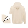 thumbnail image 5 of Hduncf Boys Zip up Hoodie Soft Solid Classic Full Zip Pullover Hooded Sweatshirts With Pocket Warm Jacket for Kids (3-14 Years) Beige 150, 5 of 8